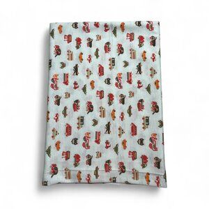 Dump Truck Print Stretch Knit Fabric Remant 56 x 27 Inches NOS